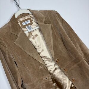 Covington Light Brown suede Blazer
